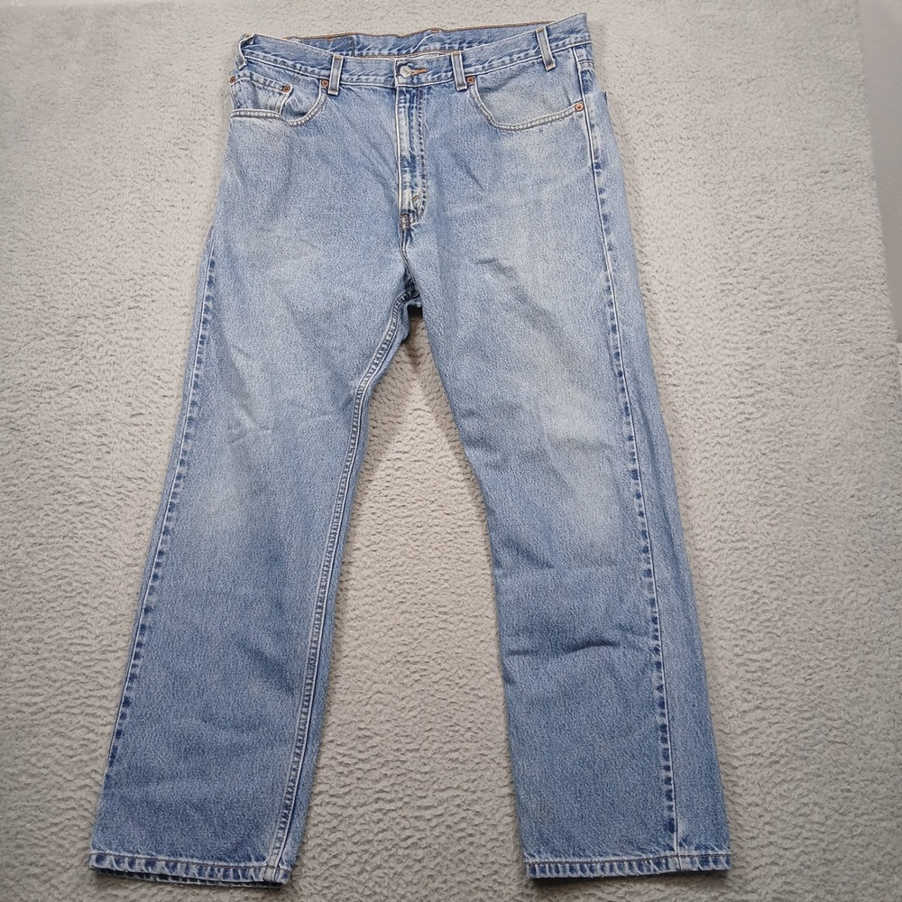 Levi's 505 Regular Fit Jeans Mens 38x29‎ Light Wash Denim